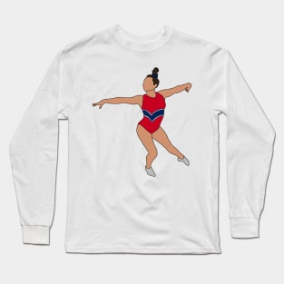 Sunisa Lee Gymnastics Drawing Long Sleeve T-Shirt